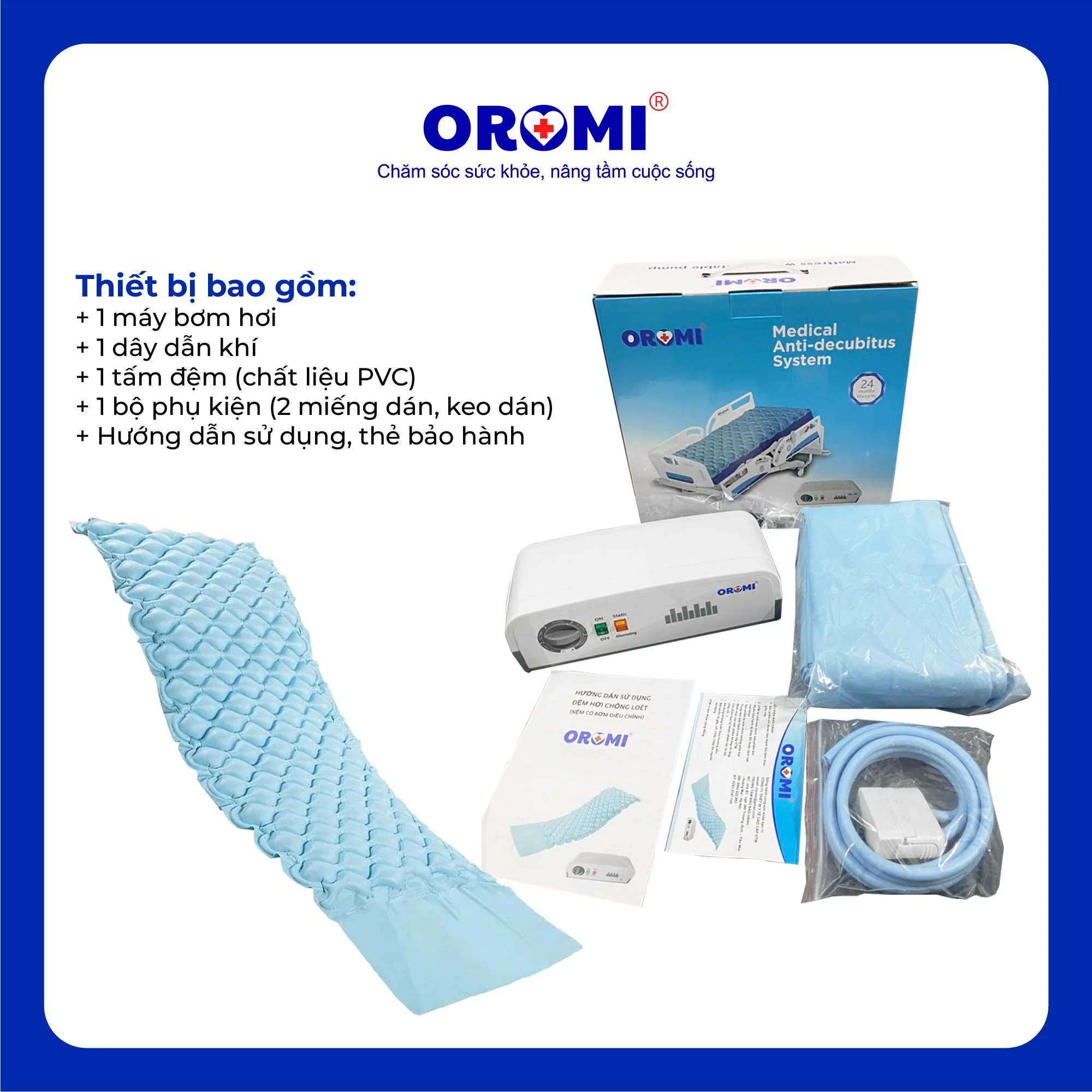 Đệm hơi chống loét OROMI HF608 - Ảnh 2