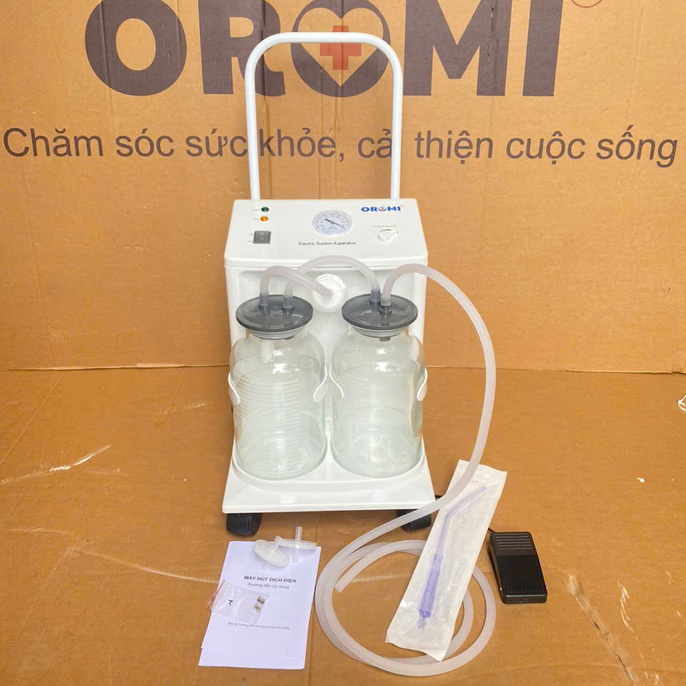 Máy hút dịch mũi, đờm 2 bình Oromi SS-8A