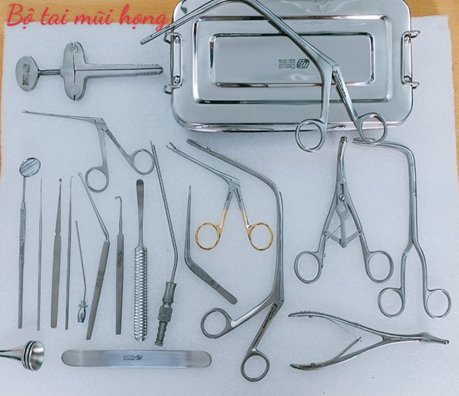 Bộ dụng cụ khám tai mũi họng ( 21 chi tiết)