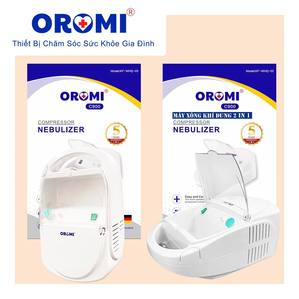 Máy xông khí dung và hút mũi Oromi C900 - Ảnh 2