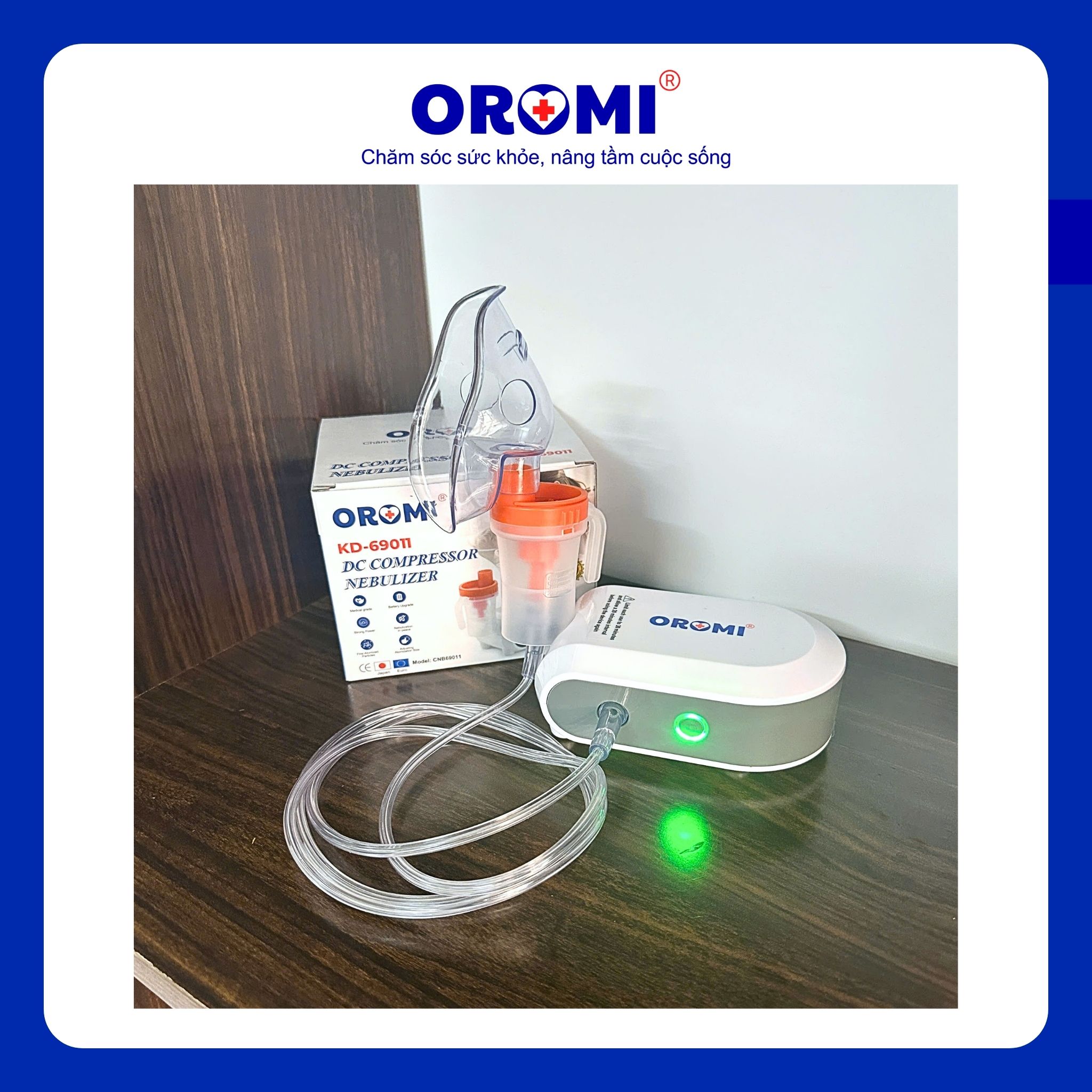 Máy xông khí dung mini OROMI KD-69011 tích hợp pin sạc - Ảnh 2
