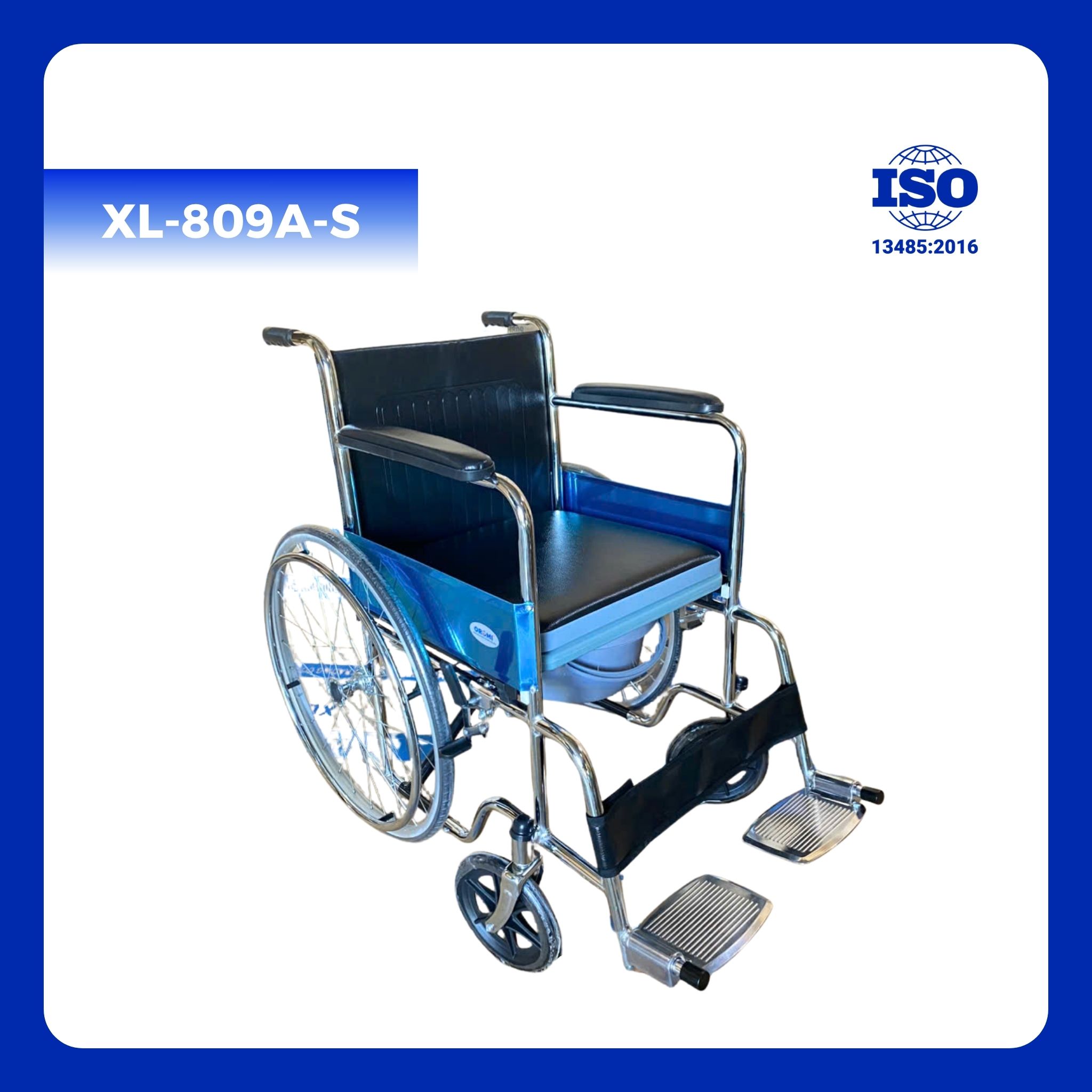 Xe lăn có bô, 2 lớp ghế OROMI XL-809A-S & XL-809AB-S - Ảnh 3