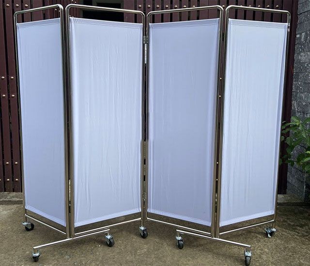 Bình phong y tế khung inox