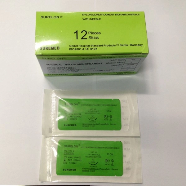 Chỉ khâu phẫu thuật không tiêu Surelon SUREMED các số 1/0, 2/0, 3/0, 4/0, 5/0, 6/0