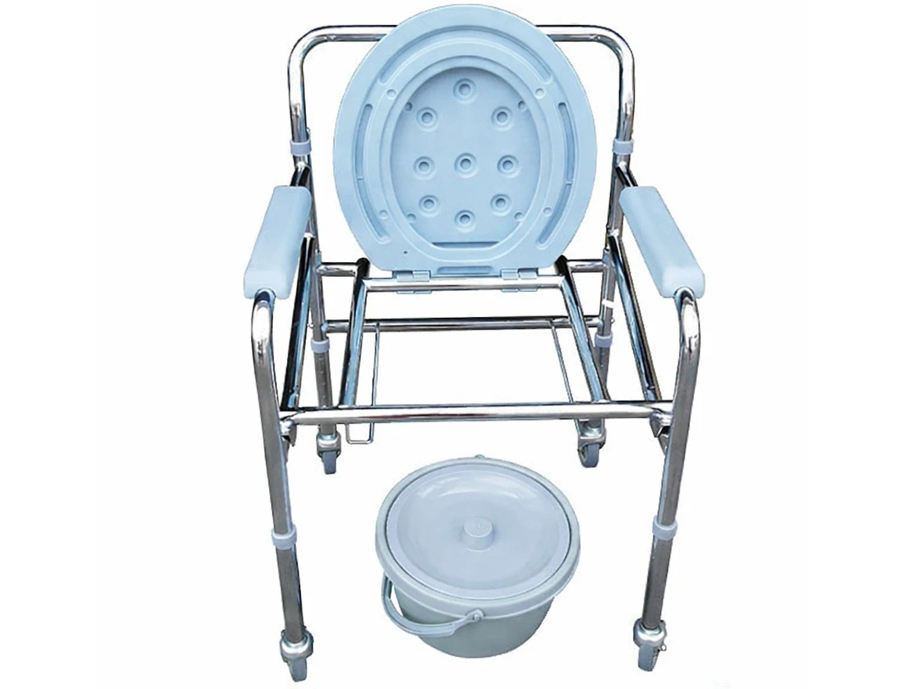 Ghế bô vệ sinh inox gấp gọn - Ảnh 2