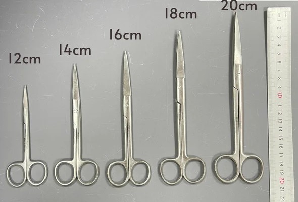 Kéo y tế thẳng, 2 đầu nhọn - Ảnh 4