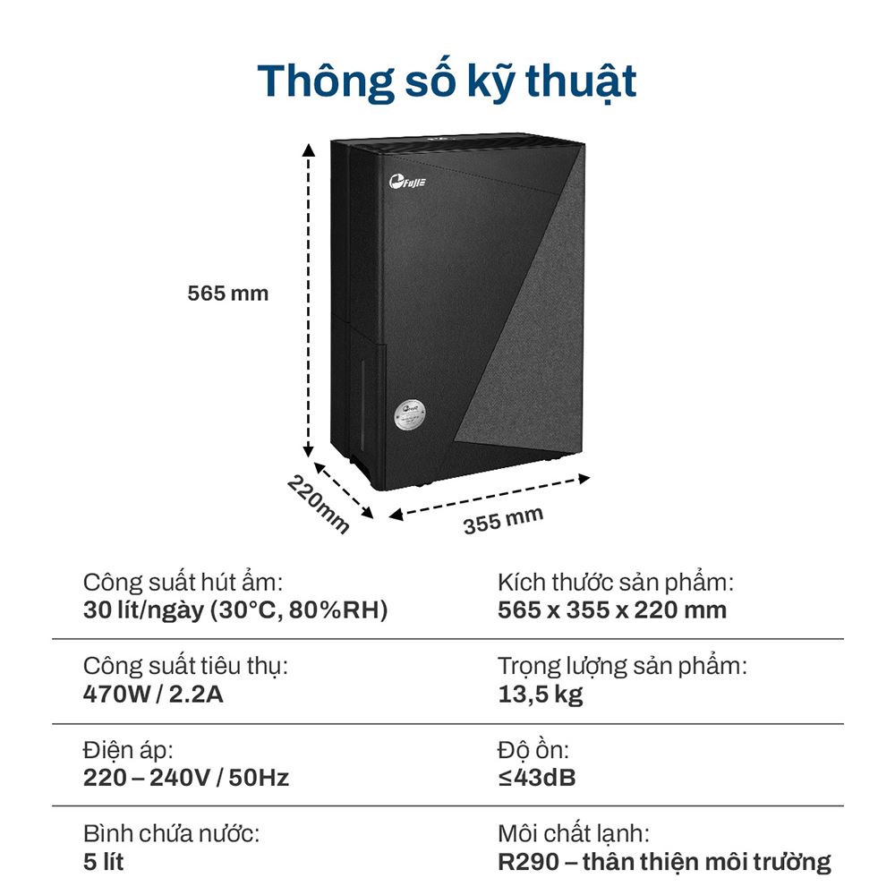 MÁY HÚT ẨM FUJIE HM 930ED - Ảnh 2