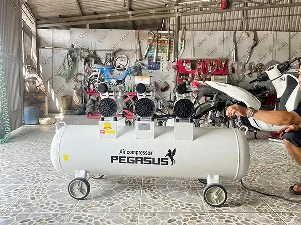 Máy nén khí không dầu Pegasus TM-OF1100x3-180L - 4.5HP - Ảnh 2