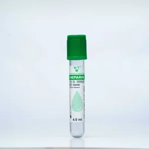 Ống Nghiệm Chân Không Heparin HTM ( nắp xanh lá)