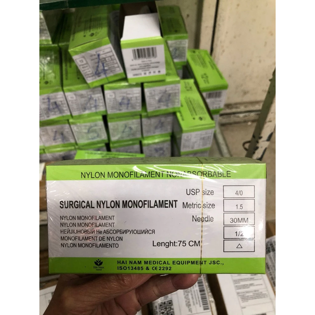 Chỉ khâu phẫu thuật không tiêu Surelon SUREMED các số 1/0, 2/0, 3/0, 4/0, 5/0, 6/0 - Ảnh 3